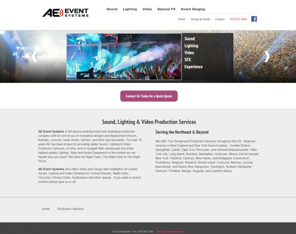 AE Event Systems – Stellar Web Studios